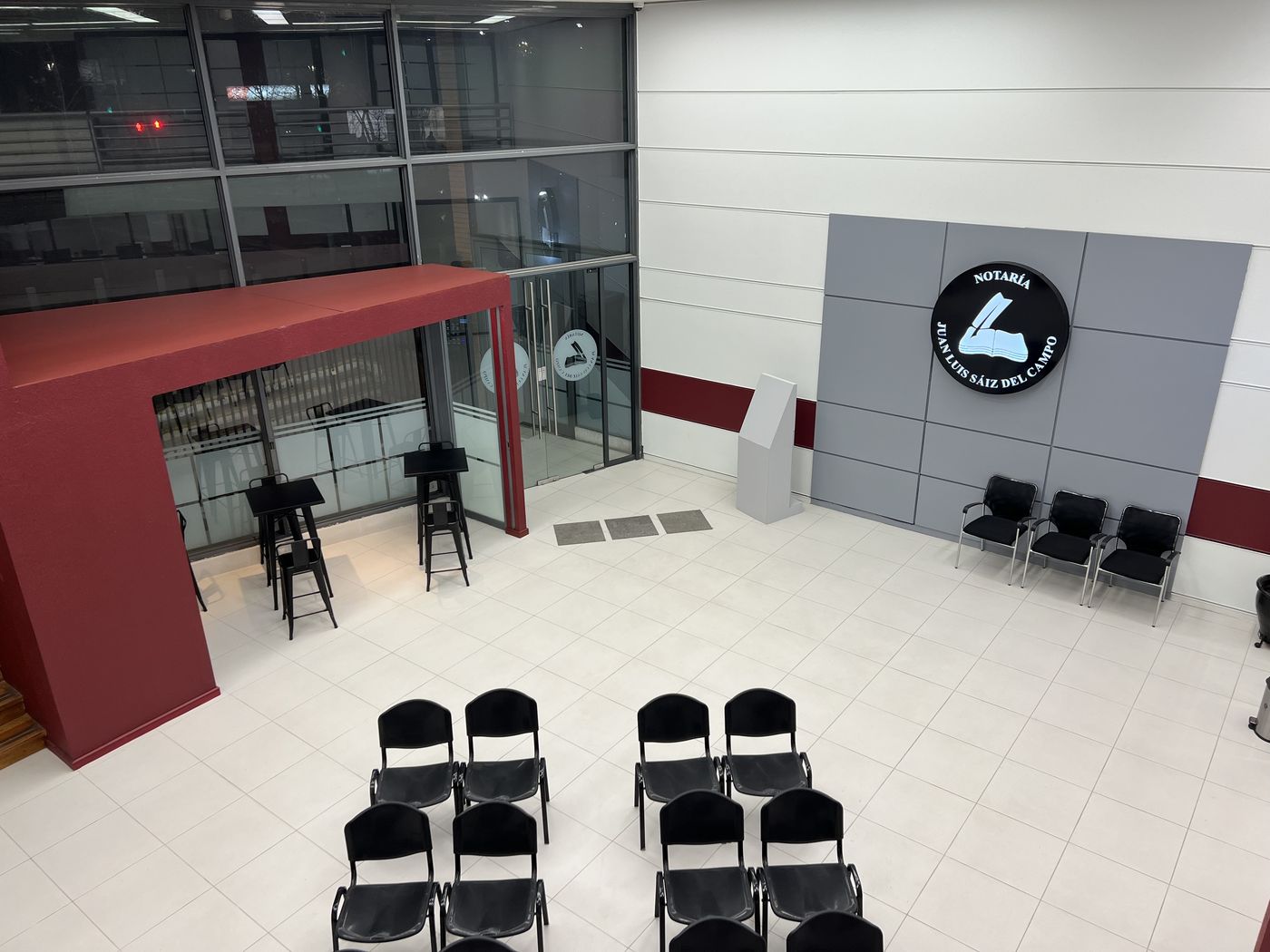 Interior Notaría Juan Luis Sáiz del Campo